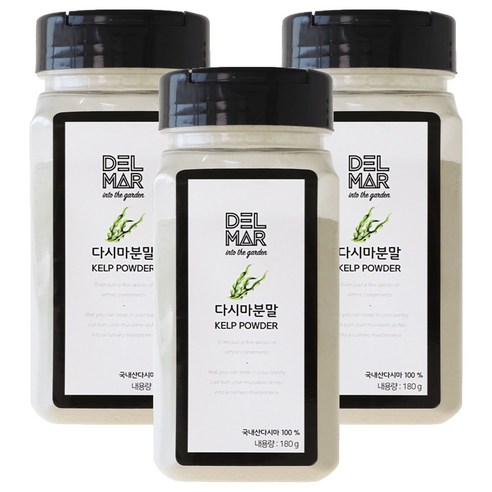 딜리셔스마켓 다시마 분말 중형, 180g, 3개