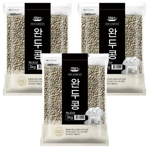 더담은 완두콩, 2kg, 3개