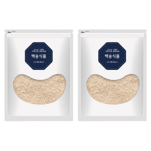 백송식품 표고버섯가루, 500g, 2개