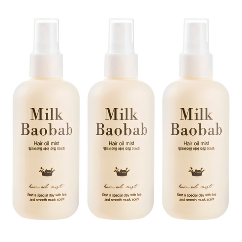 밀크바오밥 헤어 오일 미스트, 120ml, 3개