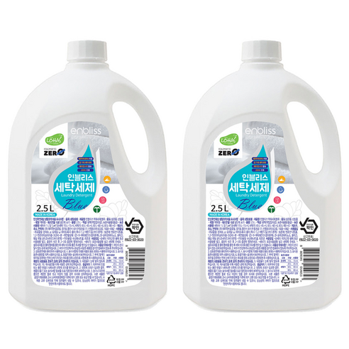 인블리스 블루 액상세제 본품, 2.5L, 2개