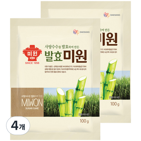 청정원 발효 미원, 100g, 4개