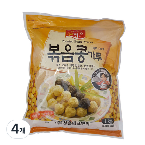 청은에프엔비 볶음콩가루, 4개, 1kg