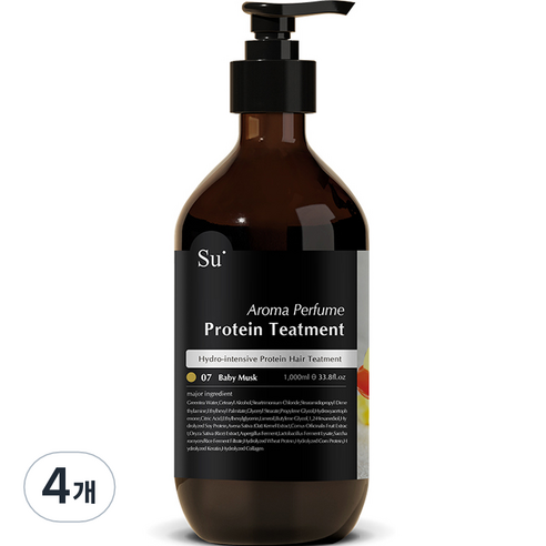 수오가닉 베이비머스크 트리트먼트, 1000ml, 4개