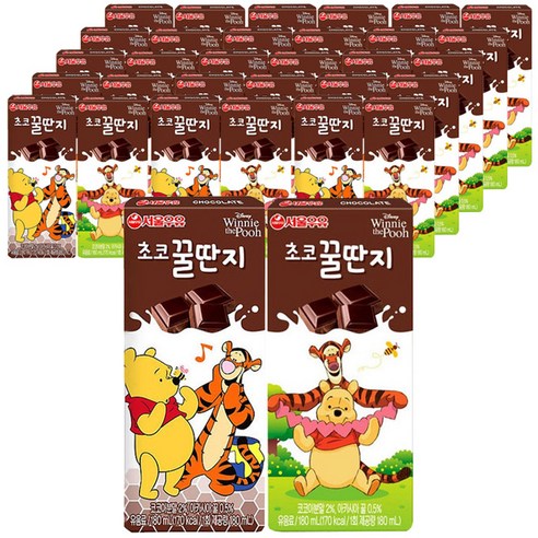 서울우유 초코꿀딴지, 180ml, 96팩