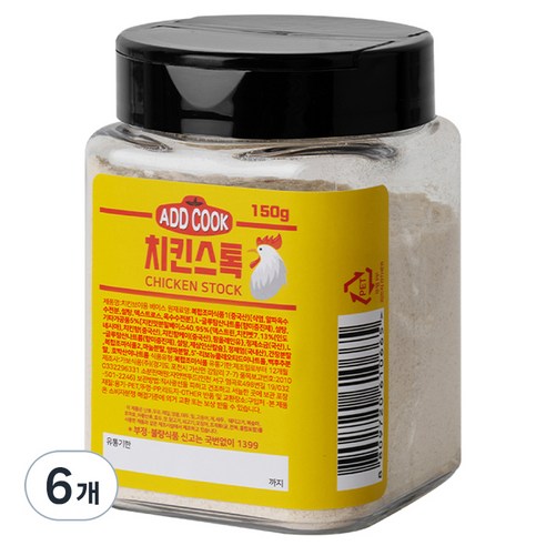 ADDCOOK 치킨스톡, 150g, 6개