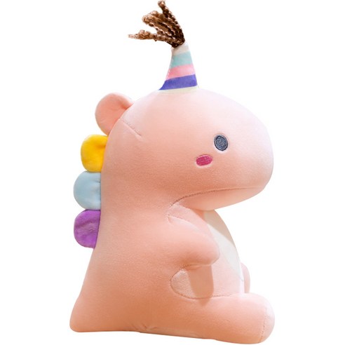 네이처타임즈 공룡 봉제인형, 30cm, 핑크, 1개