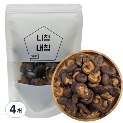 니칩내칩 통 표고버섯칩, 100g, 4개