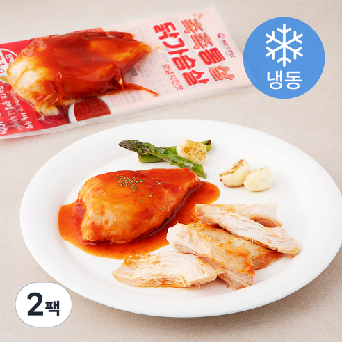 미트리 촉촉통살 닭가슴살 양념치킨맛 (냉동), 100g, 2팩