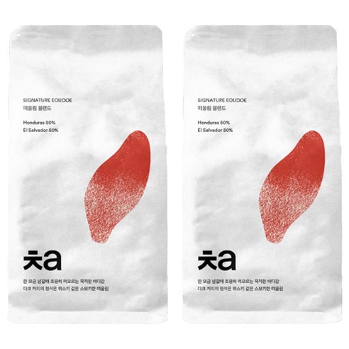 카페차 떠올림 블렌드 원두, 홀빈(분쇄안함), 200g, 2개