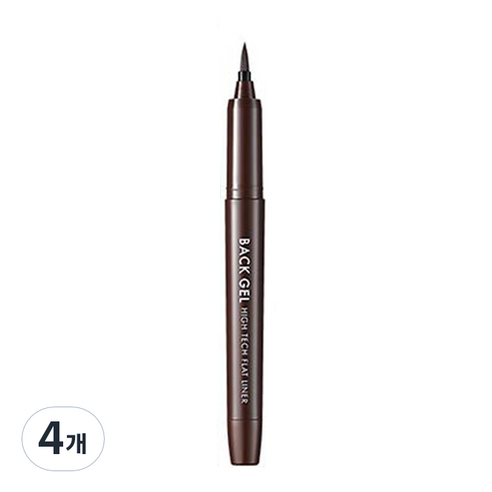 토니모리 백젤 하이테크 플랫 라이너 1.2g, 02 젤 브라운, 4개