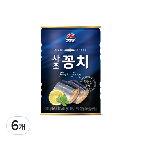 사조 꽁치 통조림 300g, 10개