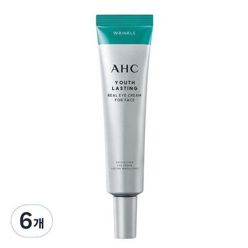 AHC 유스래스팅 리얼 아이크림 포 페이스, 35ml, 6개