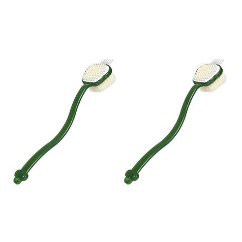 알로데 쾌적한 마사지 샤워 양면 브러쉬, TYPE01 그린, 2개입, 1개