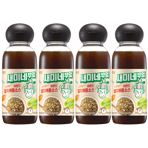 새미네부엌 아몬드 멸치볶음소스, 4개, 300ml