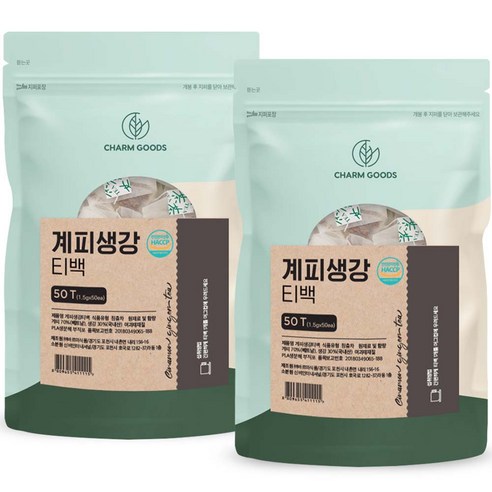 참굿즈 계피생강차 티백, 1.5g, 50개입, 2개