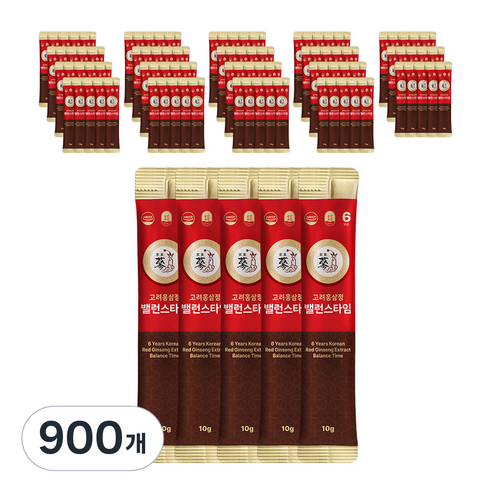 풍년보감 고려홍삼정 6년근 밸런스타임 홍삼스틱, 10g, 900개