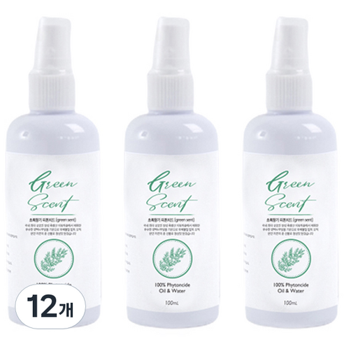 초록향기 피톤치드 스프레이, 100ml, 12개