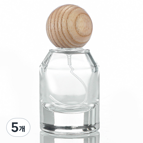 엘라라 작은 미니 향수 공병 30ml, 5개, 아이보리우드