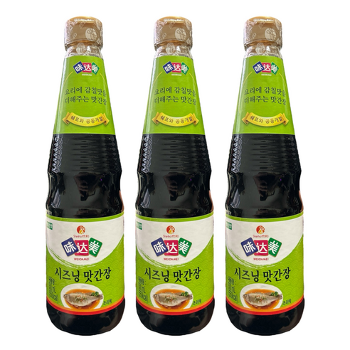미달미 신호 시즈닝 만능 맛간장, 3개, 500ml