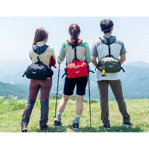 버팔로 크로스 숄더 힙색 등산 벨트색, 카키