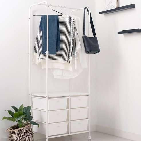 깔끔하고 다목적적인 공간 활용을 위한 라이크하우스 스노우 멀티 행거