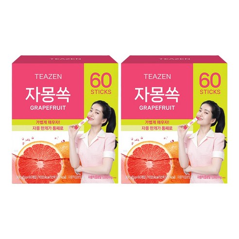 티젠 자몽쏙 분말차, 5g, 60개입, 2개
