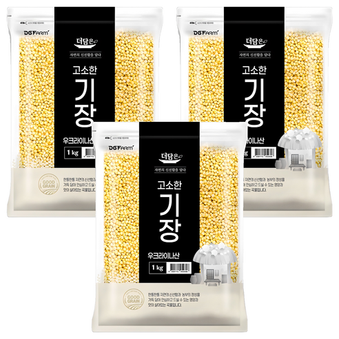 더담은 고소한 기장, 1kg, 3개