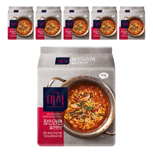 더미식 장인라면 얼큰한맛 116g, 24개