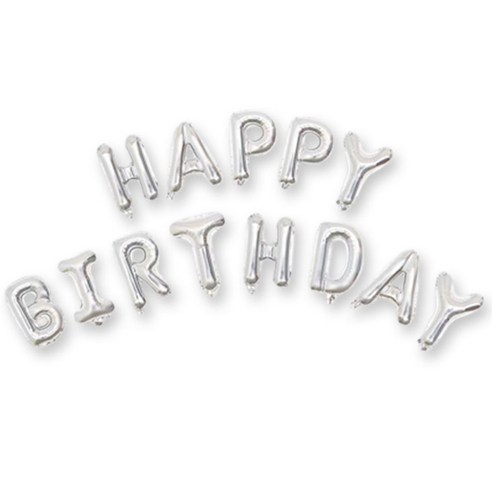 베러바이즈 생일 기념일 파티 풍선 이벤트 용품, 1세트, 01 실버