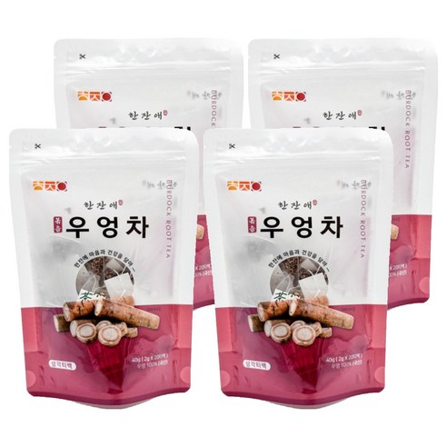 한잔애 볶음 우엉차, 2g, 20개입, 4개