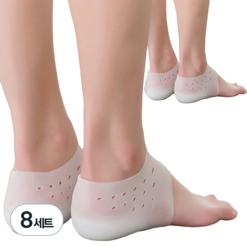 맞벌이라이프 뒷꿈치 키높이 양말 4cm, 2개입, 8세트