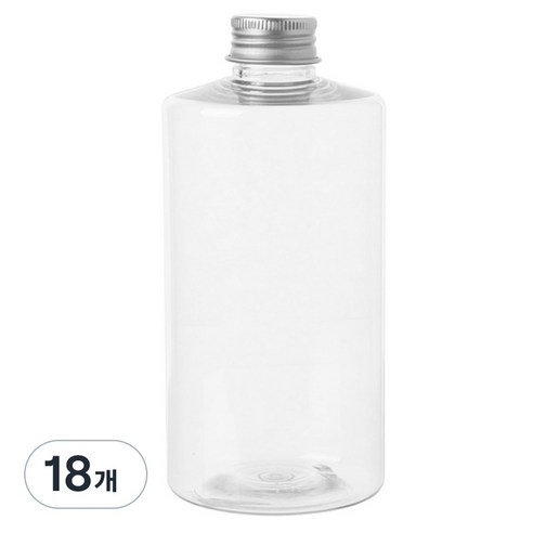 투명 음료용기 알루미늄 실버캡 AC520, 520ml, 18개