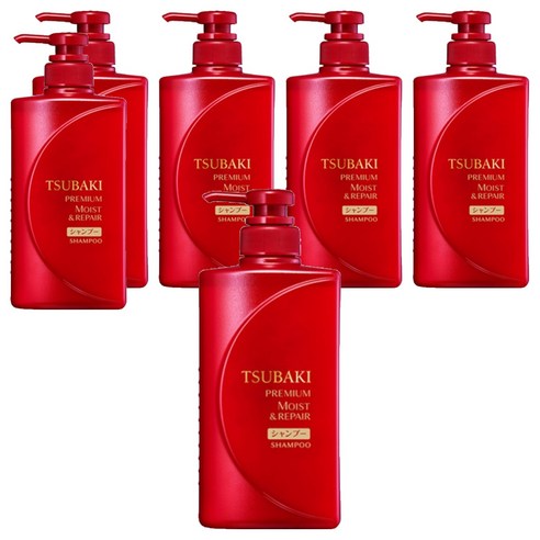 츠바키 프리미엄 모이스트 & 리페어 샴푸, 490ml, 6개