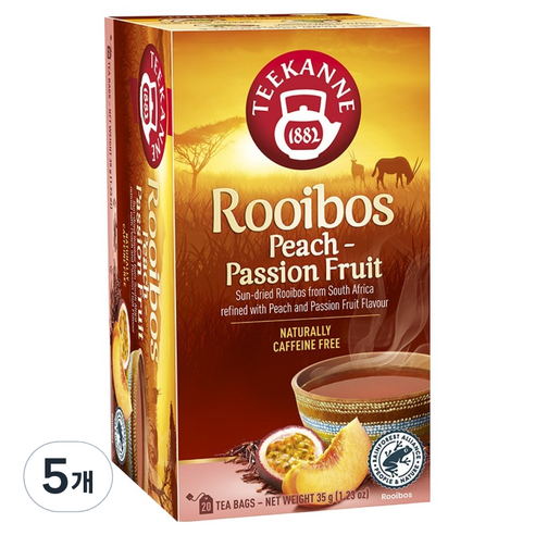 티칸 피치앤 패션후르츠 루이보스, 1.75g, 20개입, 5개