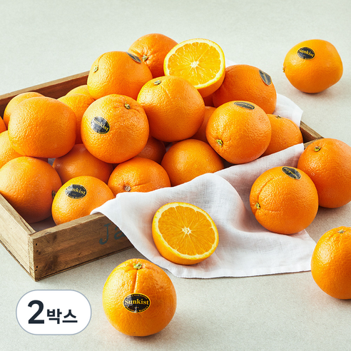 썬키스트 고당도 오렌지 소과, 4kg, 2박스