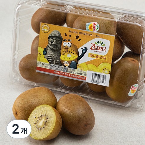 제스프리 제주 골드키위, 1400g, 2개