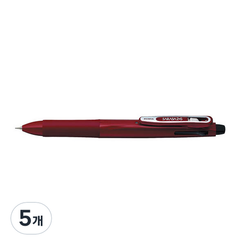 제브라 사라사 멀티펜 2+SB SJ2, 레드, 5개