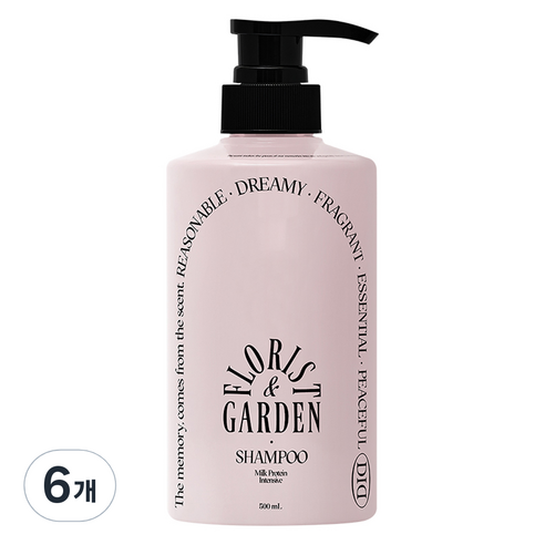 오디드 밀크프로틴 인텐시브 샴푸 플로리스트가든, 500ml, 6개