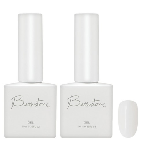 아이빛 베러톤 누드스킨 시럽 컬러 젤네일, BT-100 누드화이트, 10ml, 2개