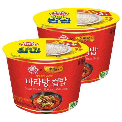 오뚜기 마라탕 컵밥, 2개, 302g