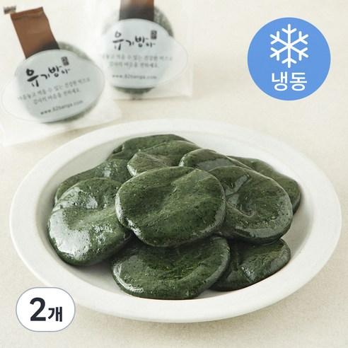 유기방아 쑥개떡 (냉동), 600g, 2개