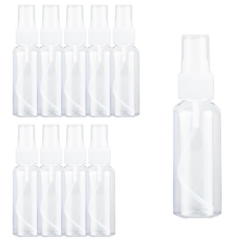 향수 미스트 스프레이 공병 용기 50ml, 검정(캡), 10개