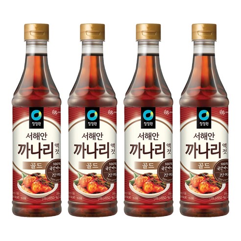 청정원 까나리 액젓 골드, 1kg, 4개