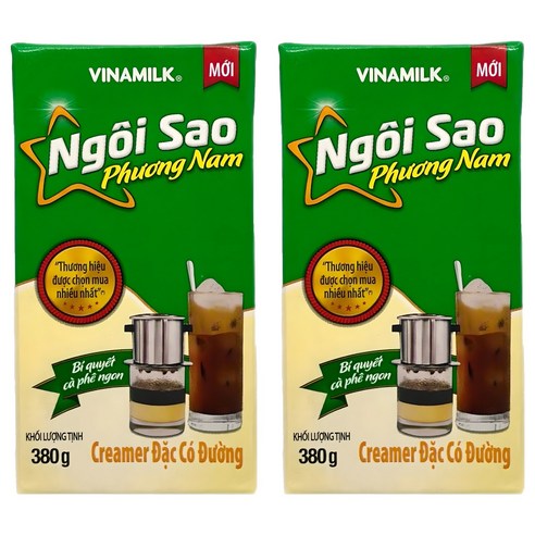 VINAMILK 응오이사오 프엉남 연유, 380g, 2개
