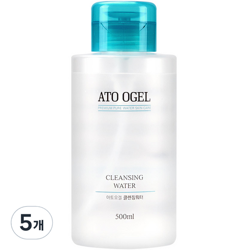 아토오겔 클렌징워터, 5개, 500ml