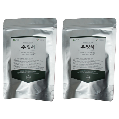 우엉차 지퍼백, 50g, 1개입, 2개