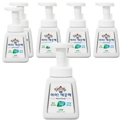 아이깨끗해 키친용 핸드솝, 250ml, 6개