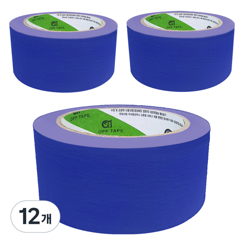 신흥테이프 마스킹 테이프 파랑 48mm x 40m, 12개