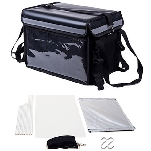   delivery bag insulation motorcycle delivery box support type, black